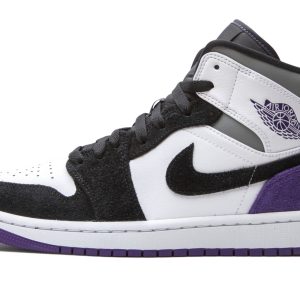 Air Jordan 1 Mid SE Court Purple Suede