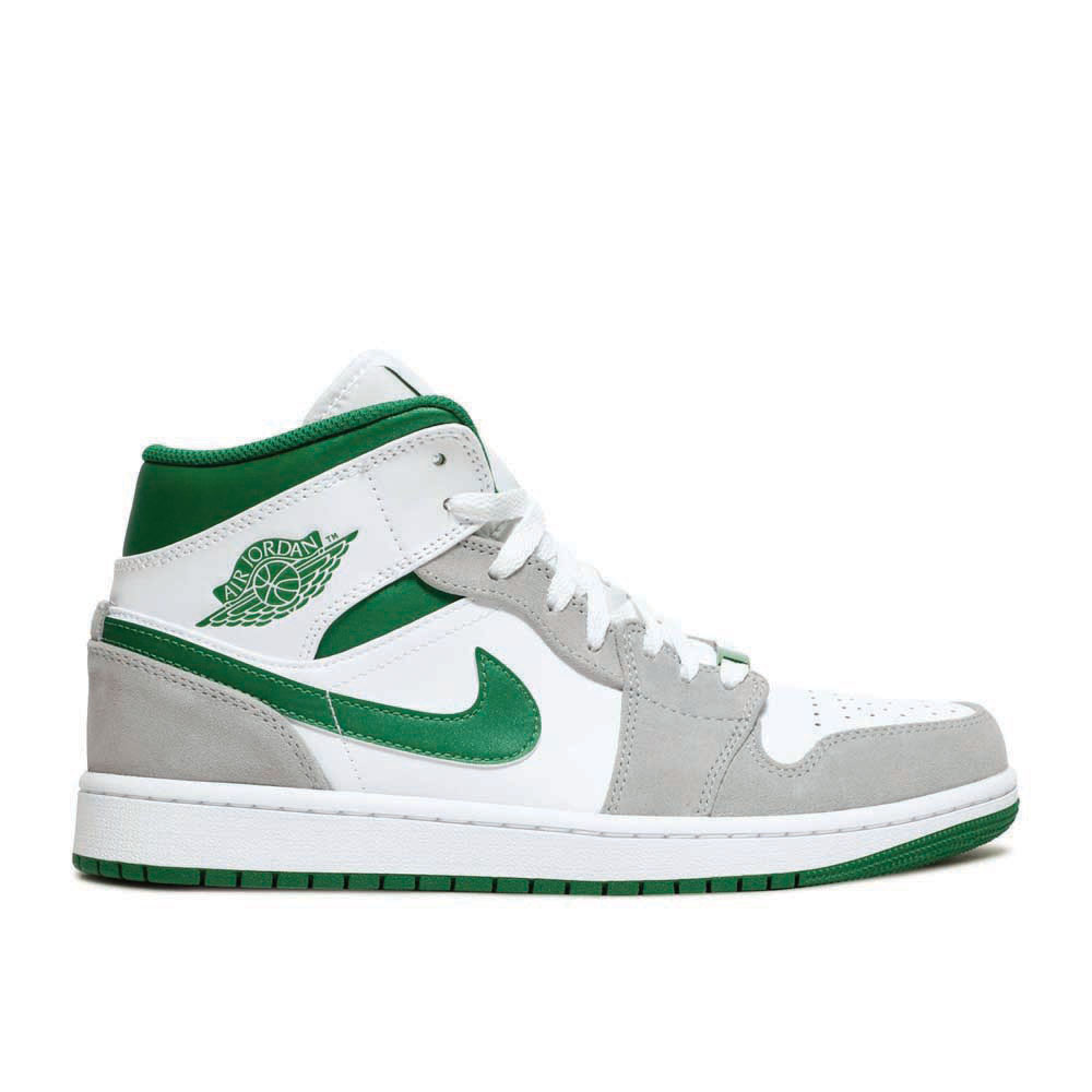 Air Jordan 1 Mid SE 'Grey Pine Green' Classic Kicks