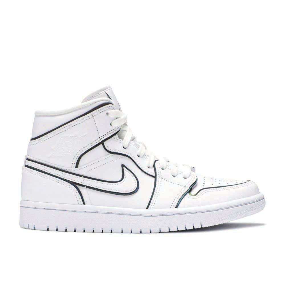 Air Jordan 1 Mid SE 'Iridescent Trim' Iconic Sneaker