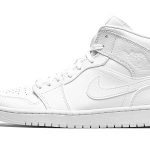 Air Jordan 1 Mid Triple White