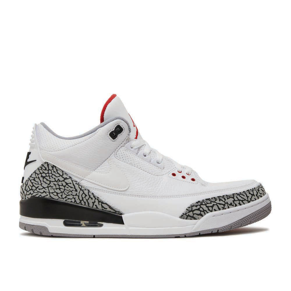 Air Jordan 3 Retro JTH NRG 'White Cement' Iconic Sneaker