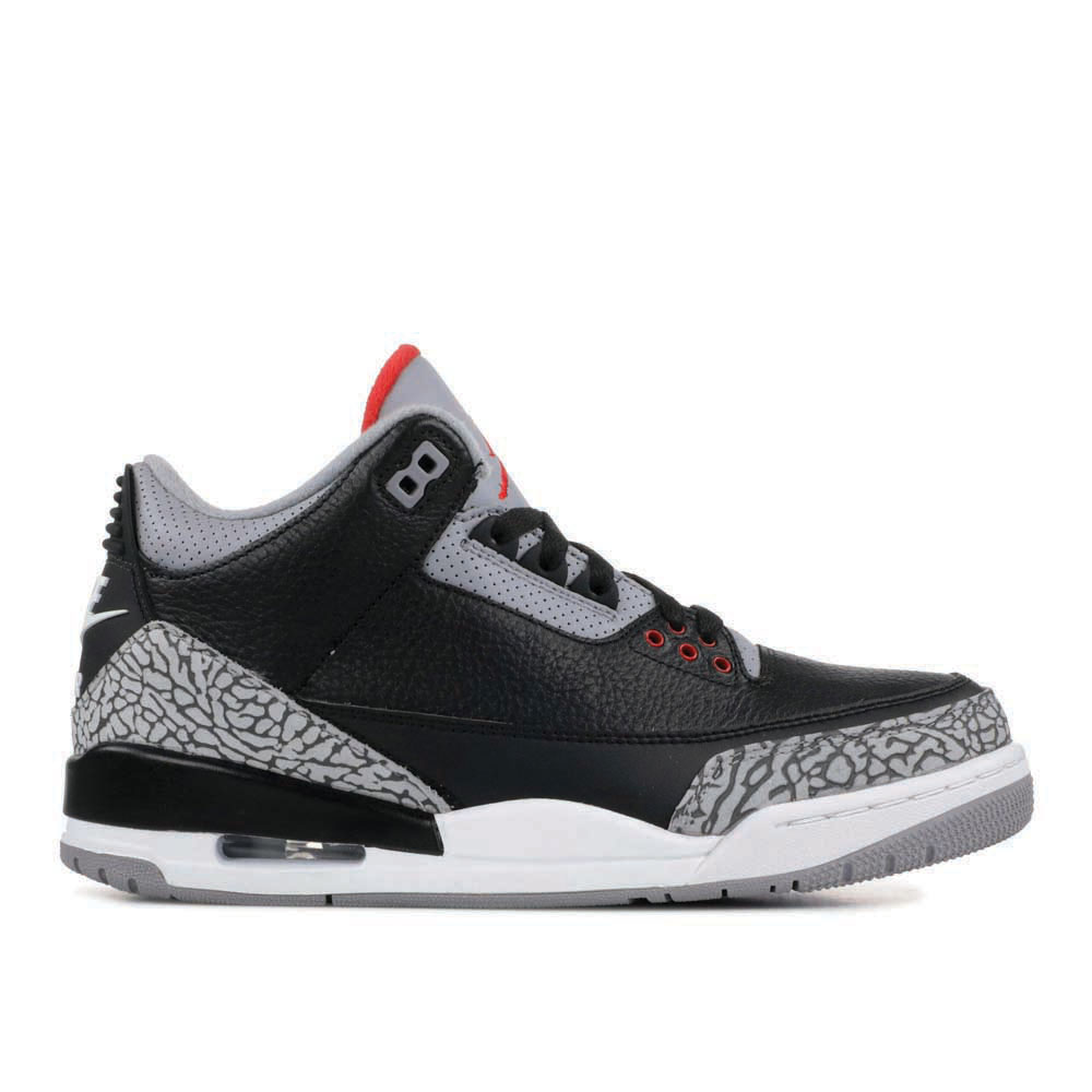 Air Jordan 3 Retro OG 'Black Cement' 2018 Iconic Sneaker