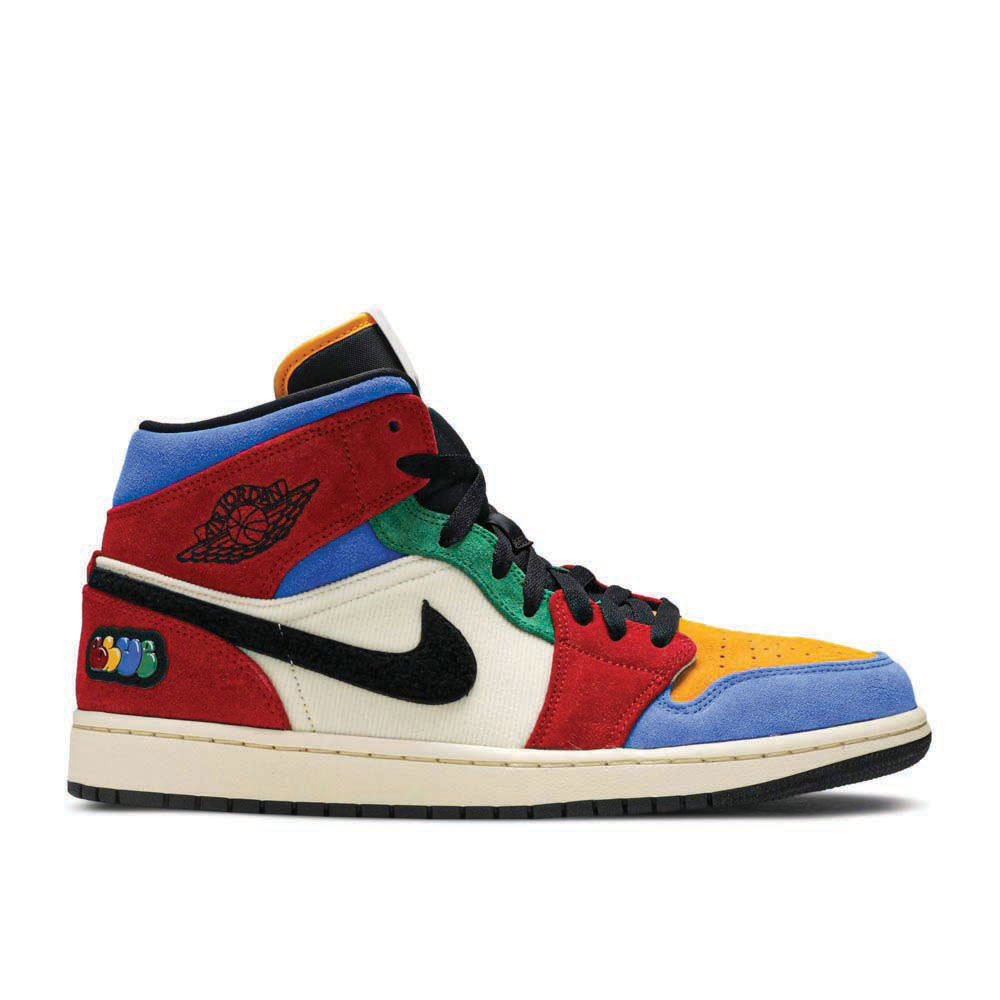 Blue The Great x Air Jordan 1 Mid 'Fearless' Signature Footwear