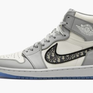 Dior x Air Jordan 1 High OG ‘White Wolf Grey’ Signature Footwear