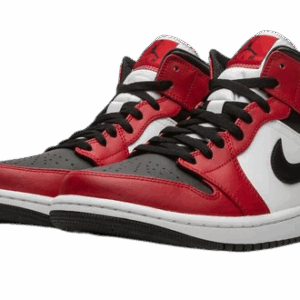 Jordan 1 Mid Chicago Black Toe 554724