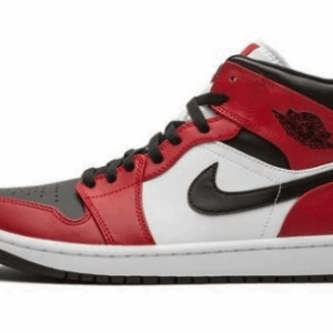 Jordan 1 Mid Chicago Black Toe 554724