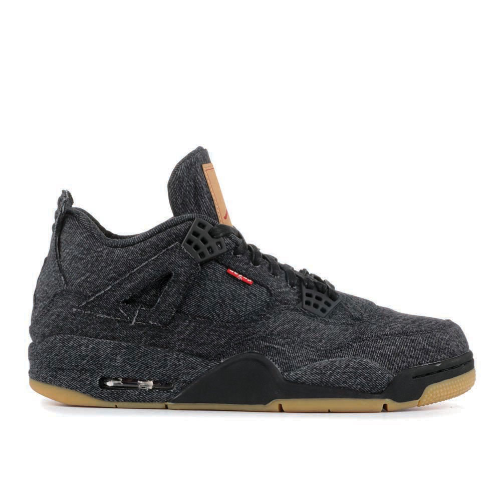 Levi's x Air Jordan 4 Retro 'Black Denim' Signature Footwear