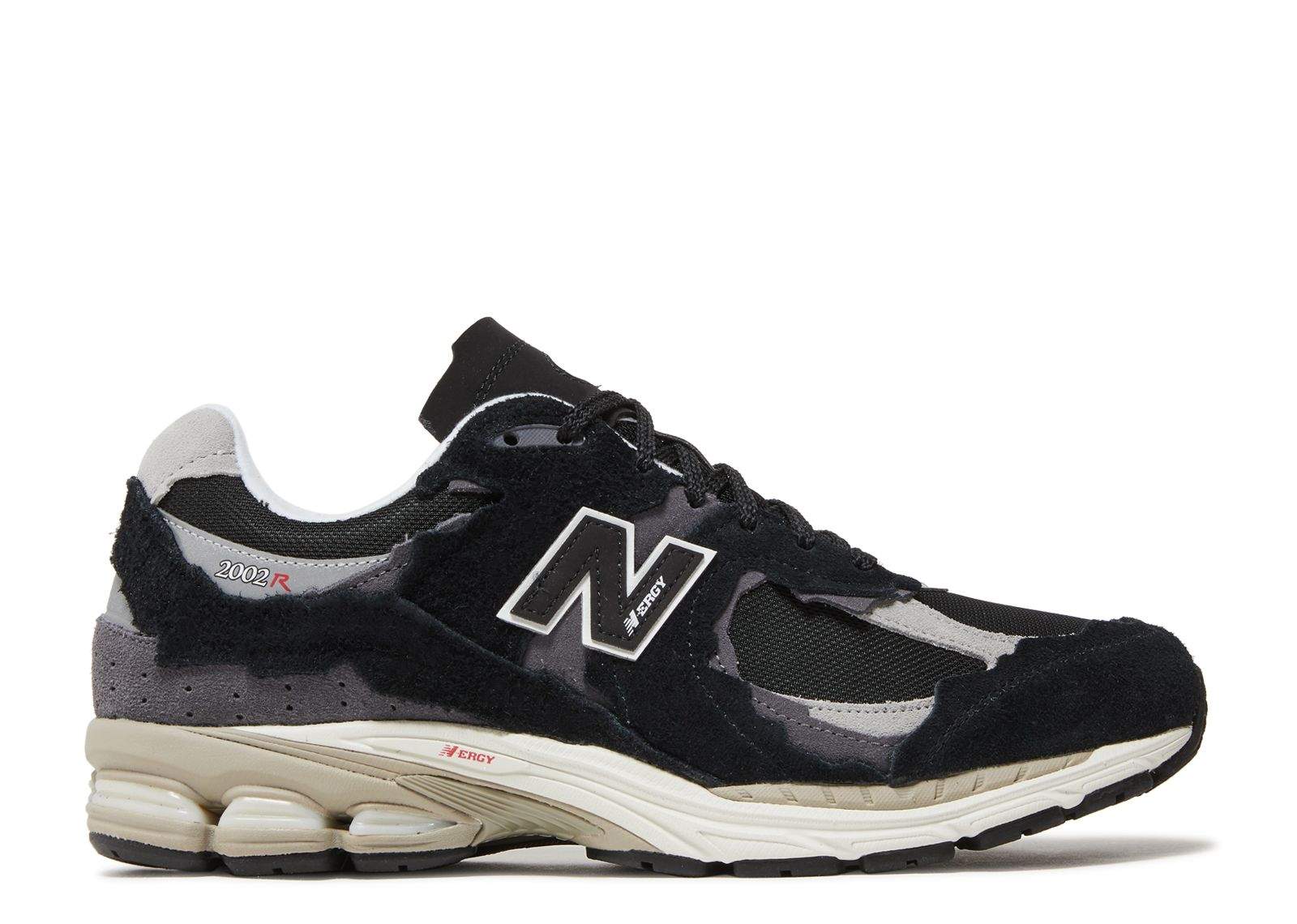New Balance 2002 R Protection Pack Black Grey Signature Footwear