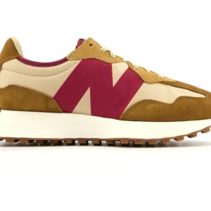 New Balance 327 Tan Burgundy